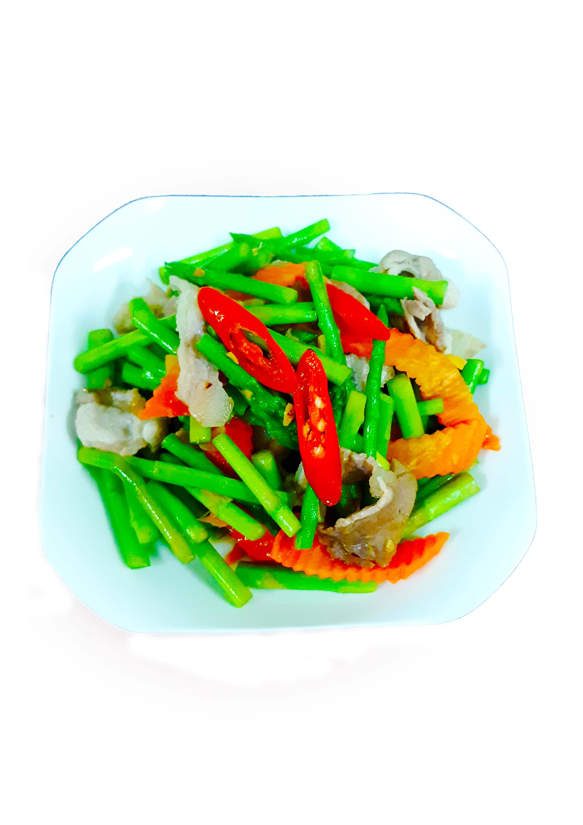 越式蘆筍炒豬肉  chu xỉn 