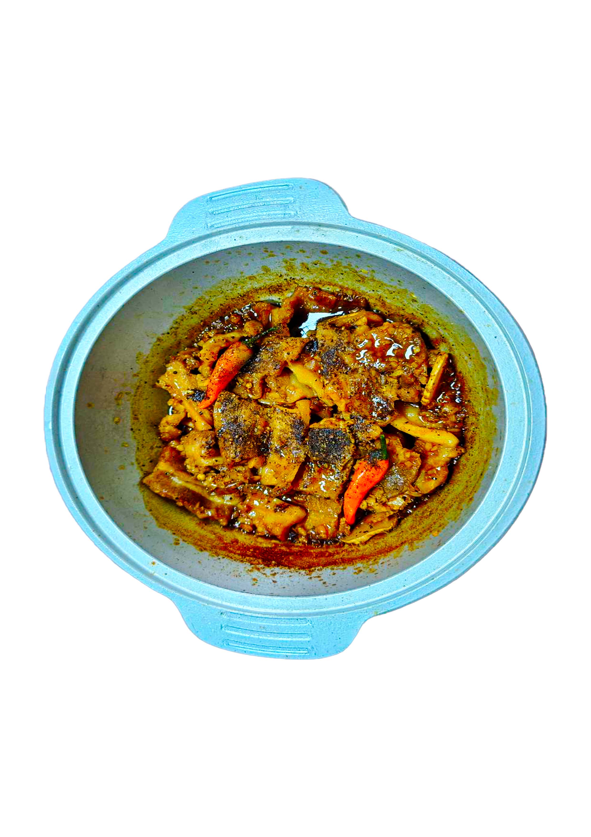 炒鹹豬三層肉 Thịt khô 