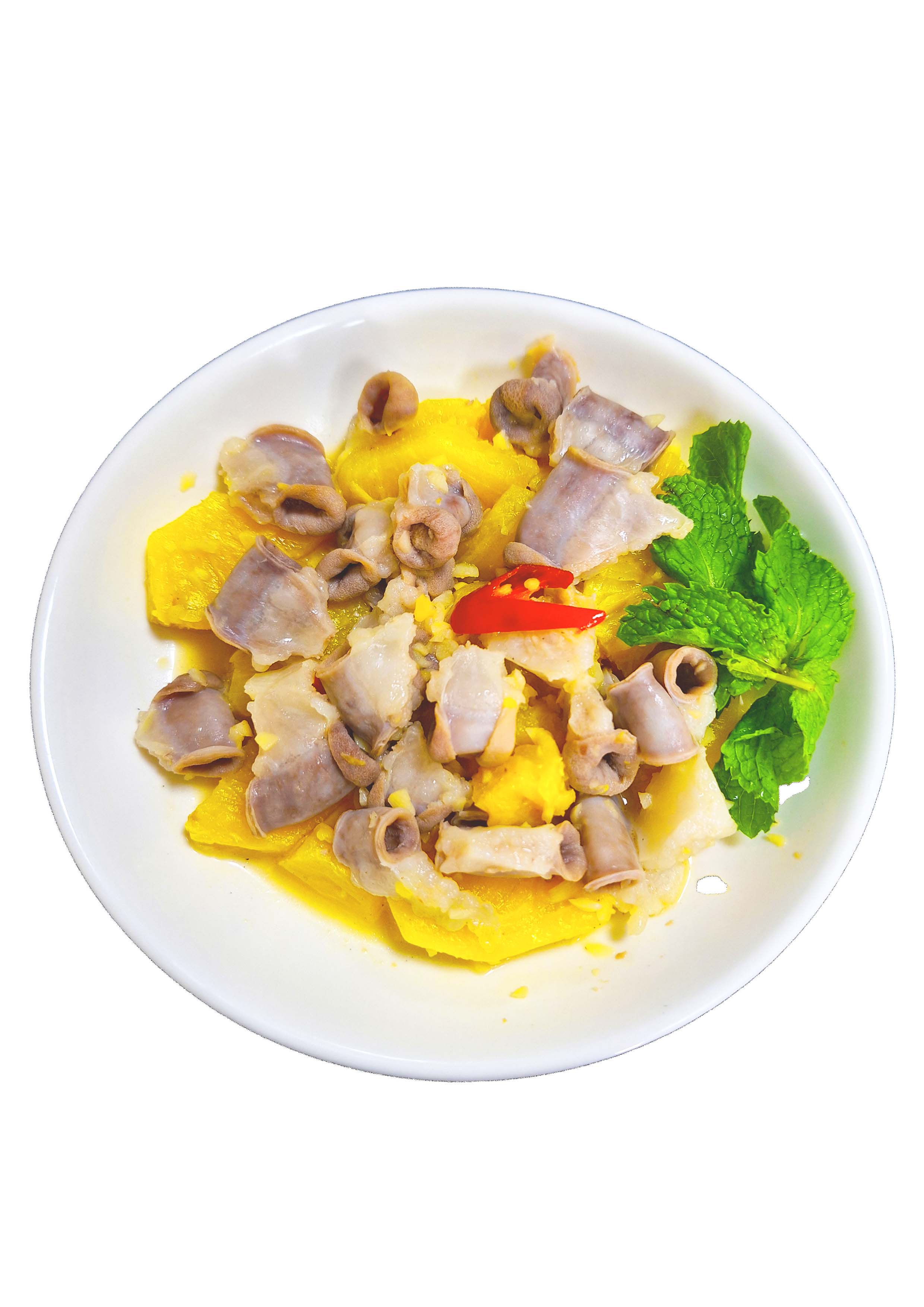 越式鳳梨炒腸子 lòng xào  thơm 
