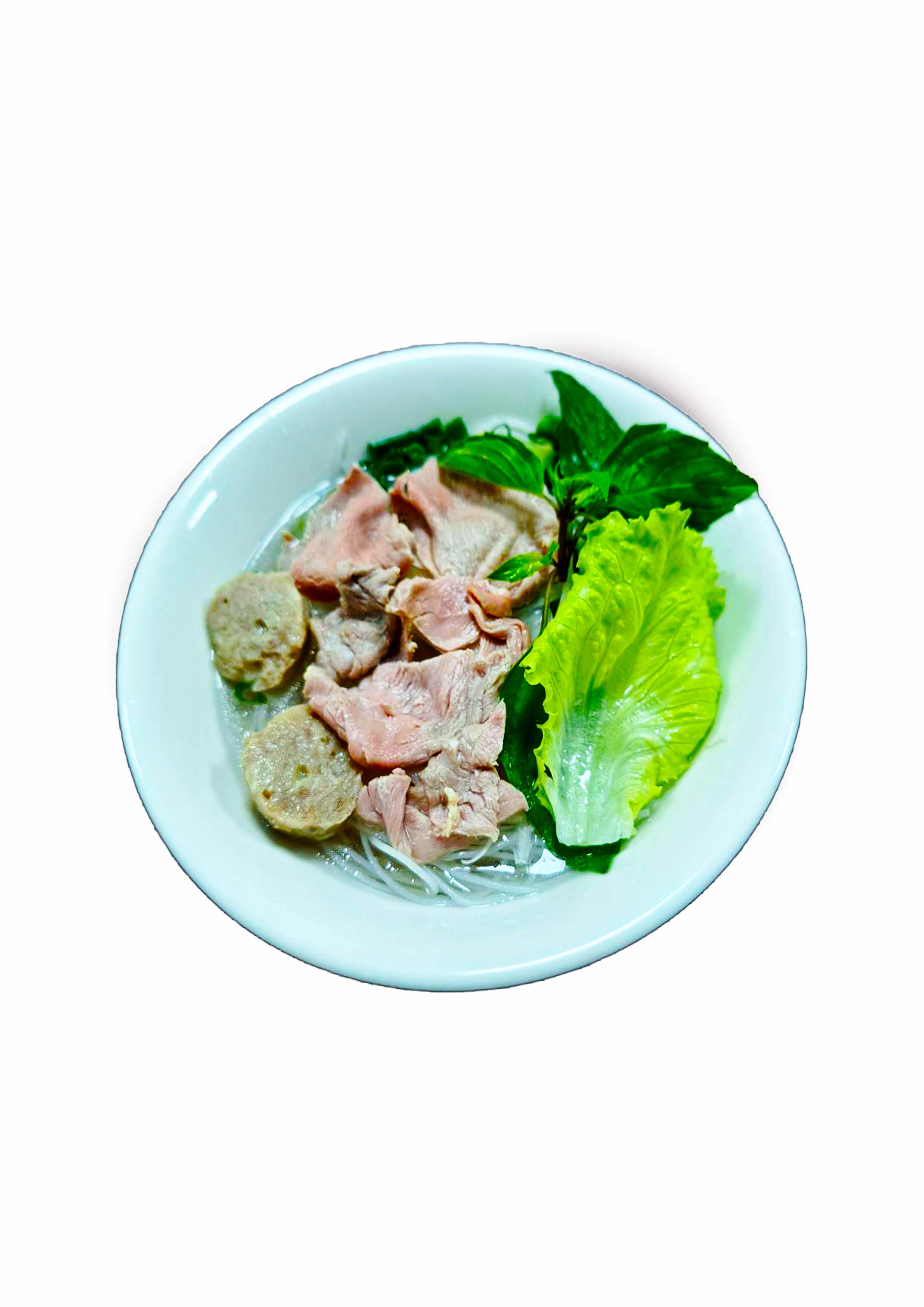牛肉貢丸河粉    pho thịt bò  viên
