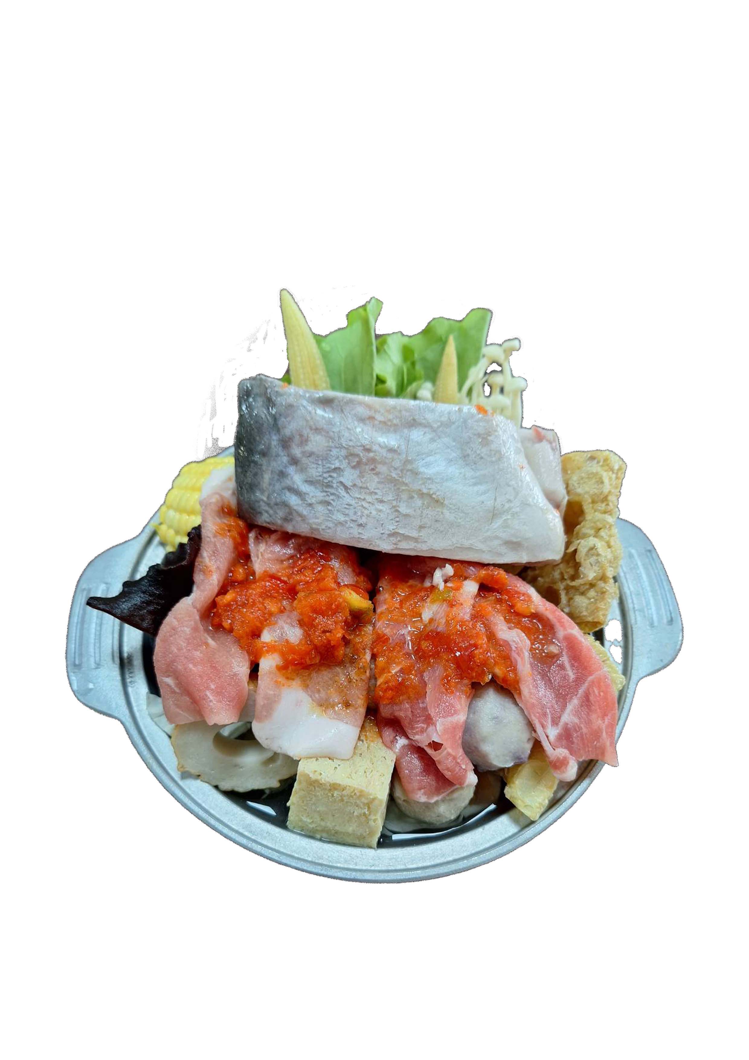 越式油魚酸辣火鍋   lẩu  cá  hú  C ,  chua