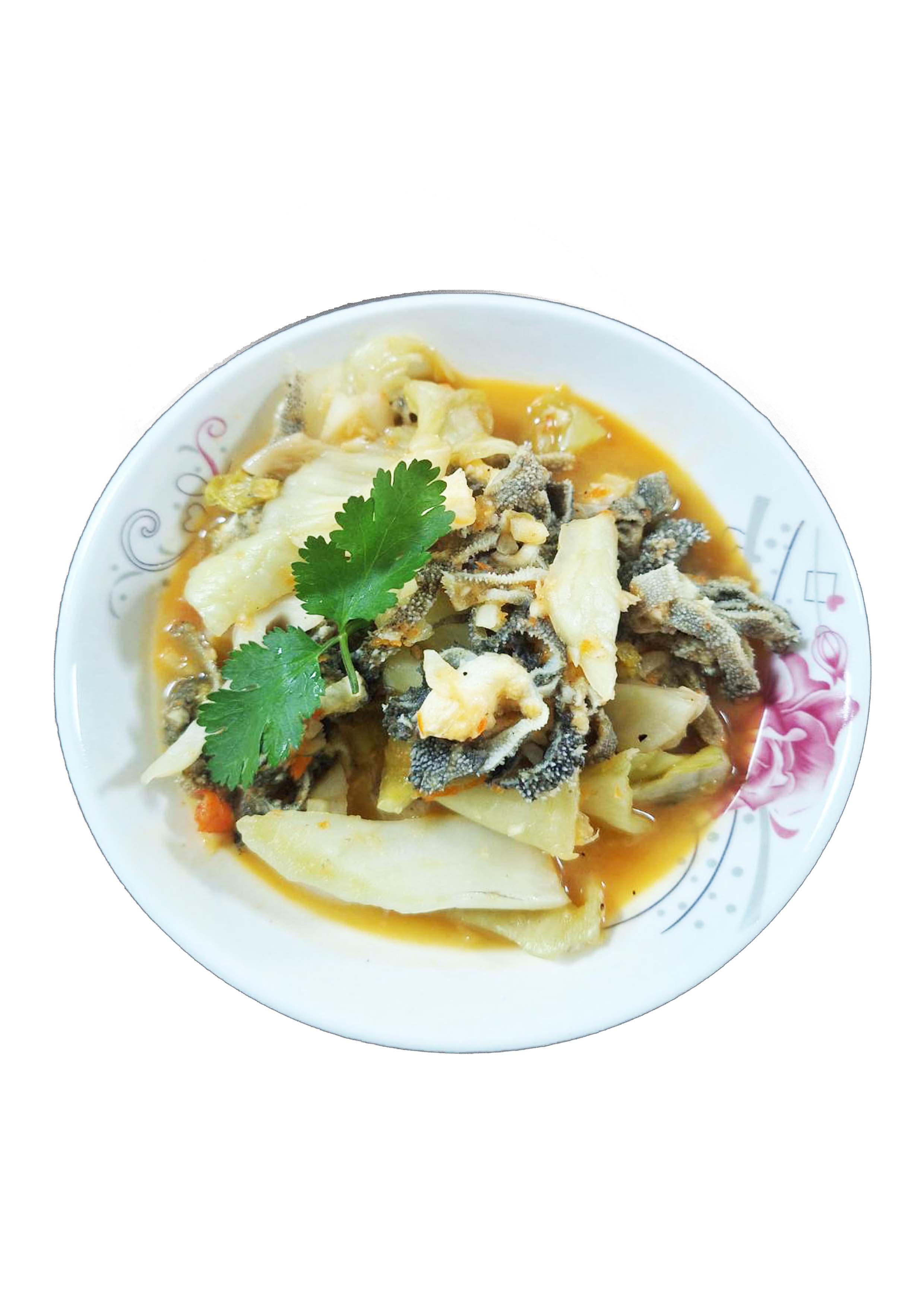 酸菜炒牛毛肚  xào dưa cải  bo mạo tu 