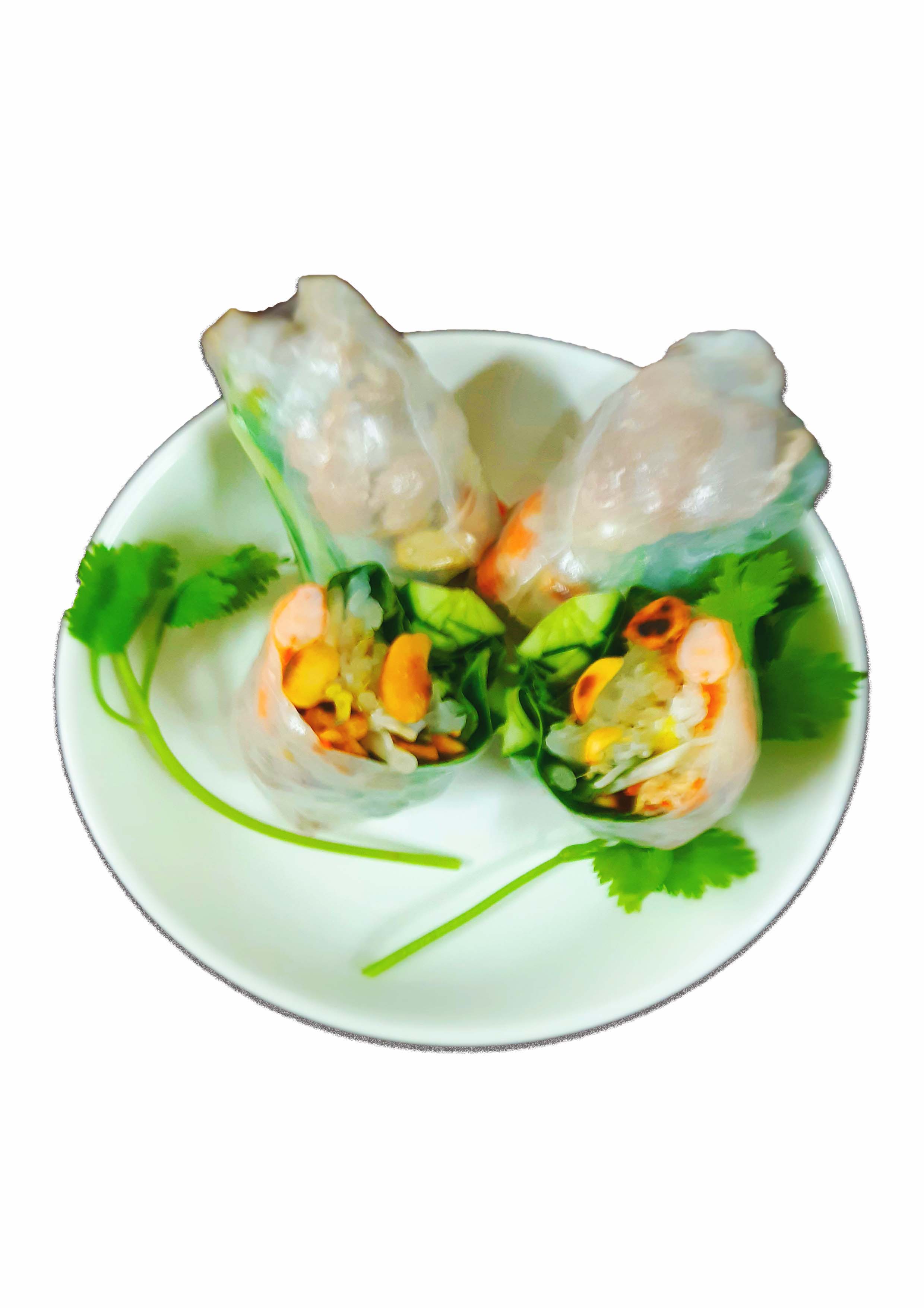 涼拌春捲豬肉蝦子綜合   Gọi cuốn thịt  .tôm 